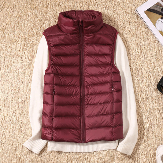 Charlotte – New Waterproof Vest with White Duck Down