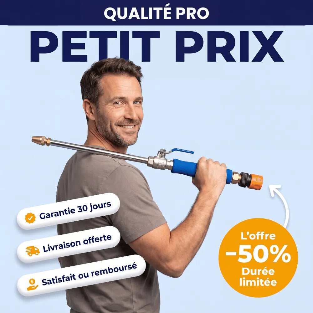 HydroJet™ Nettoyeur Haute Pression | Nettoyage Rapide et Sans Effort