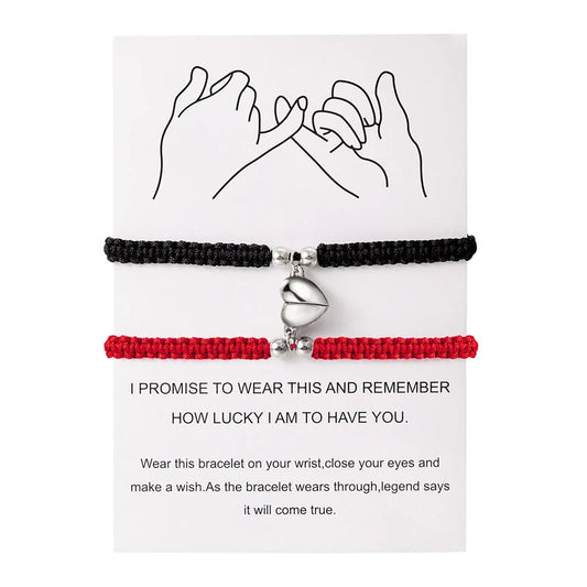 Magnetic Heart Bracelet – Adjustable Friendship Jewelry