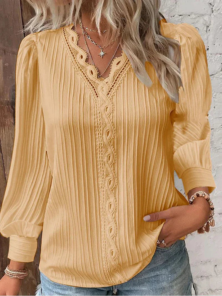 Alison – Collared Ribbed Knit Sweater