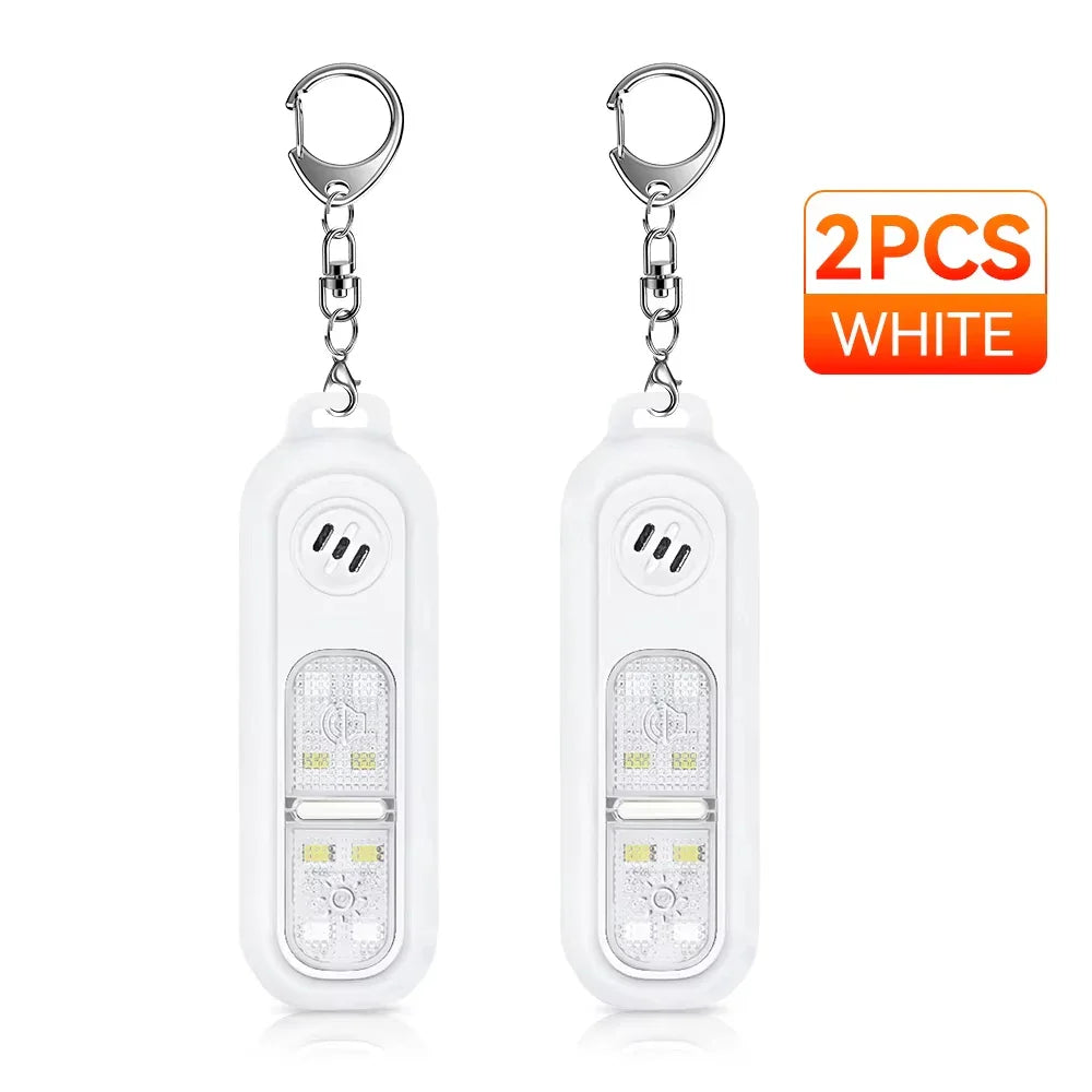 Personal Alarm for Elderly with 130dB Siren and LED Light – Rechargeable Safety Alarm for Women and Children