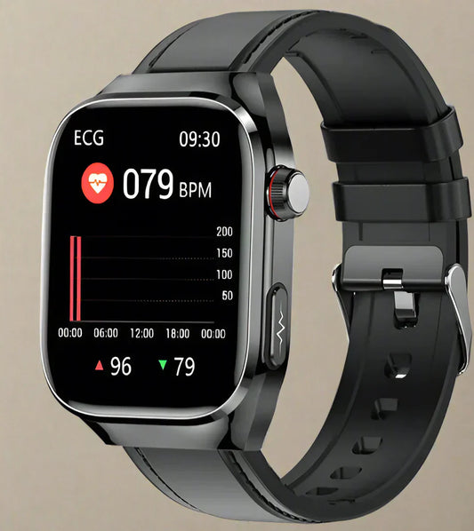 Advanced Health Smartwatch with ECG, Blood Sugar Monitoring, 2.04-Inch AMOLED Display â Waterproof Fitness Tracker