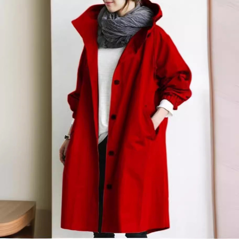 Women's Waterproof Rain Jacket, Lightweight Hooded Windbreaker for Outdoor Activities