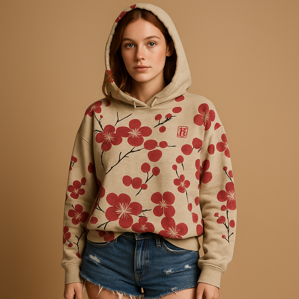 Floral hoodie sweatshirt for women | Lianne