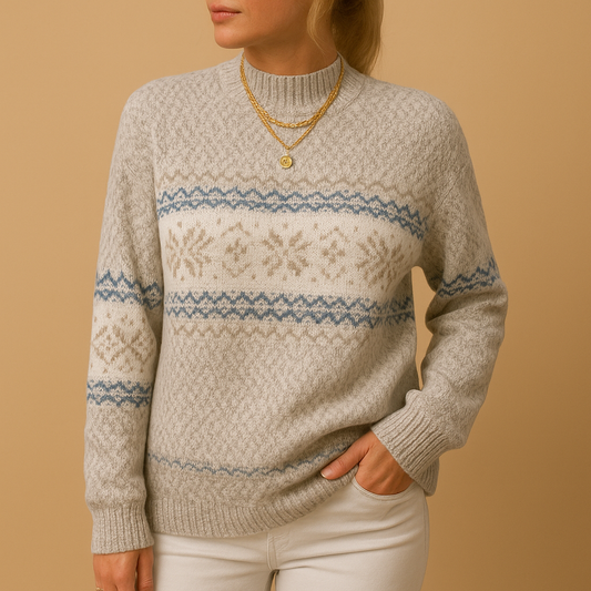 Christmas sweater with festive print for women | Lotte