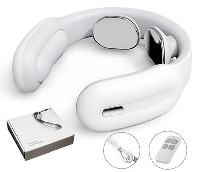 Portable Neck Relaxation Device | Adjustable Intensity | Soothing Heat & Wireless Design