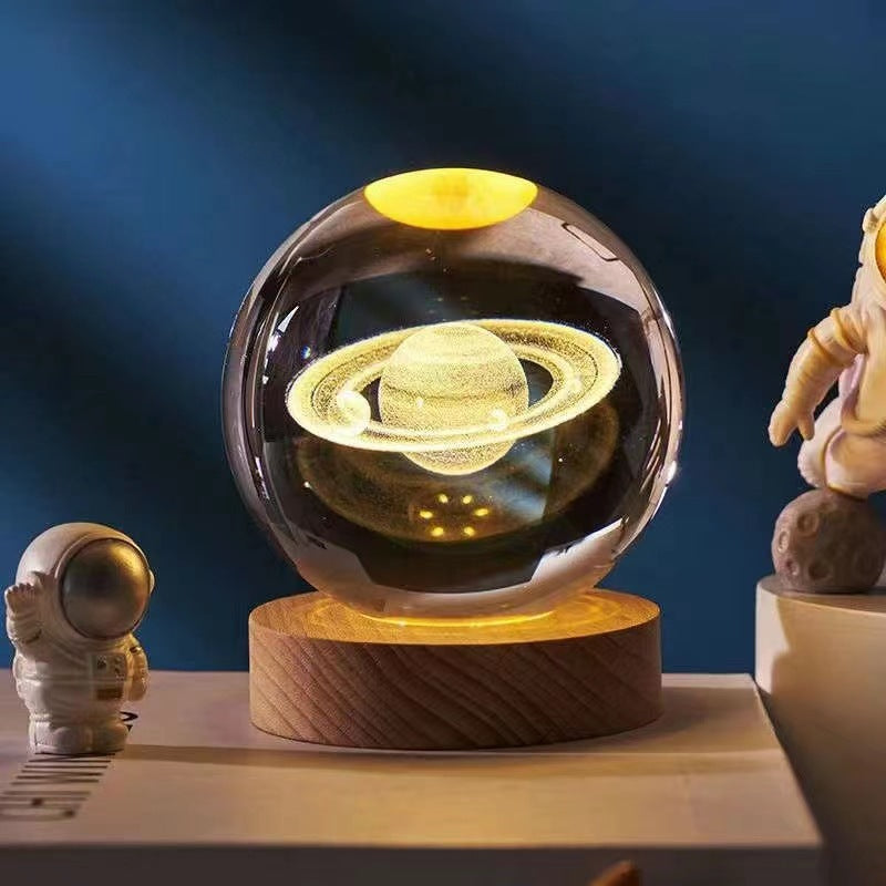GleamSphere – Elegant 3D Night Lamp