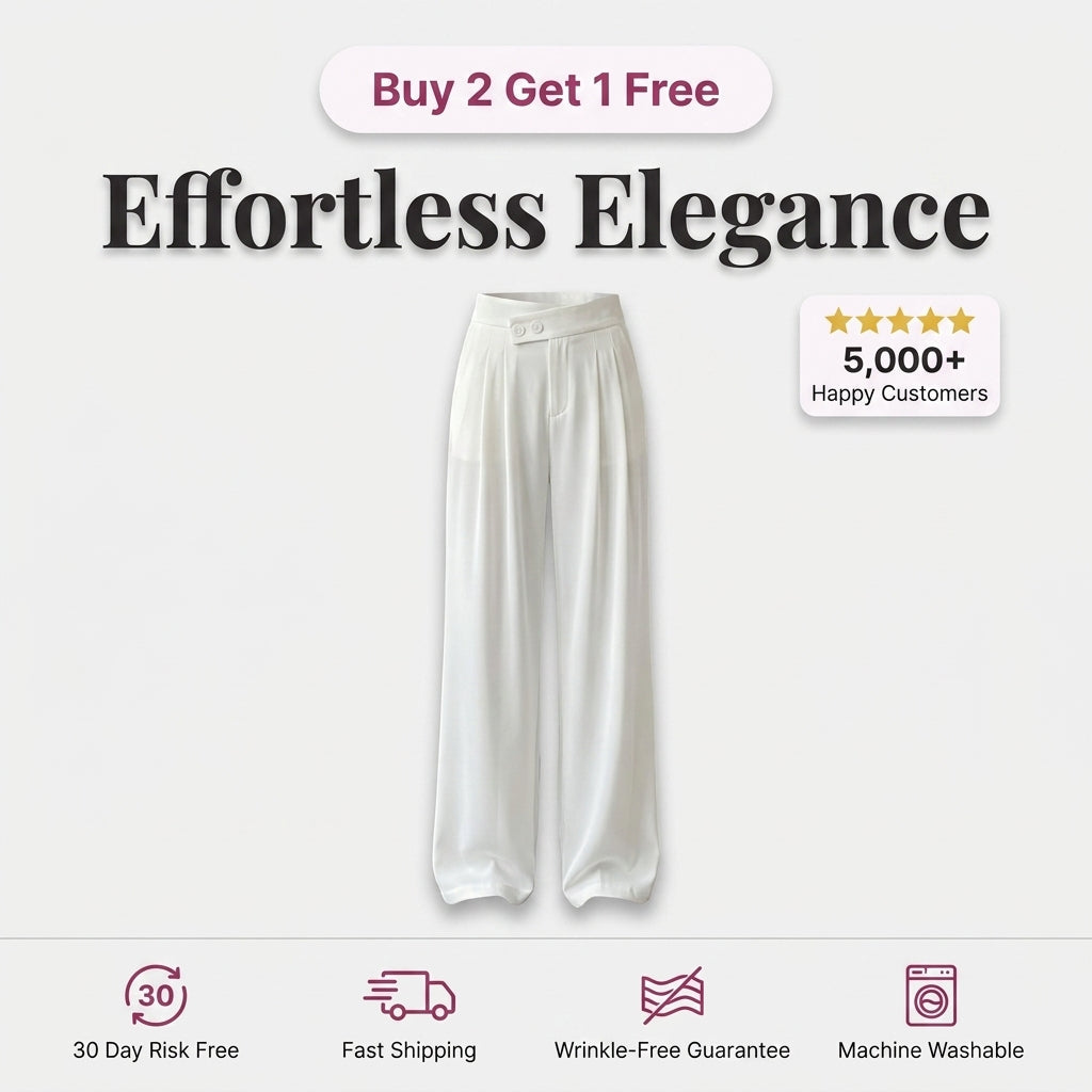 SilhouetteFlow™ – Pantalon Large Élégant | Sublime Instantanément Votre Silhouette