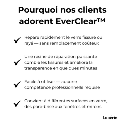 Dernier Jour -50% | EverClear™ Kit de réparation pour verre