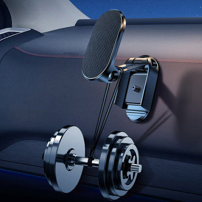 Foldable Magnetic Car Phone Holder | 360° Adjustable Metal Mount