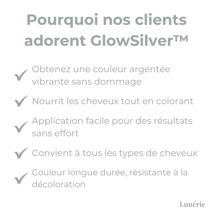 1 ACHETÉ =  1 OFFERT | GlowSilver™ Teinture Capillaire Naturelle 2-en-1