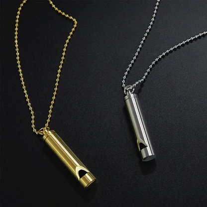 Breathing Exercise Necklace | Stainless Steel | Smoking & Vaping Alternative for Anxiety Relief