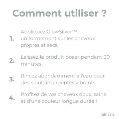1 ACHETÉ =  1 OFFERT | GlowSilver™ Teinture Capillaire Naturelle 2-en-1