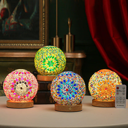 GloedNest - Elegant Dimmable LED Glass Table Lamp