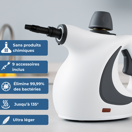SteamForce™ Nettoyeur Vapeur Haute Pression | Nettoyage en Profondeur Sans Produits Chimiques