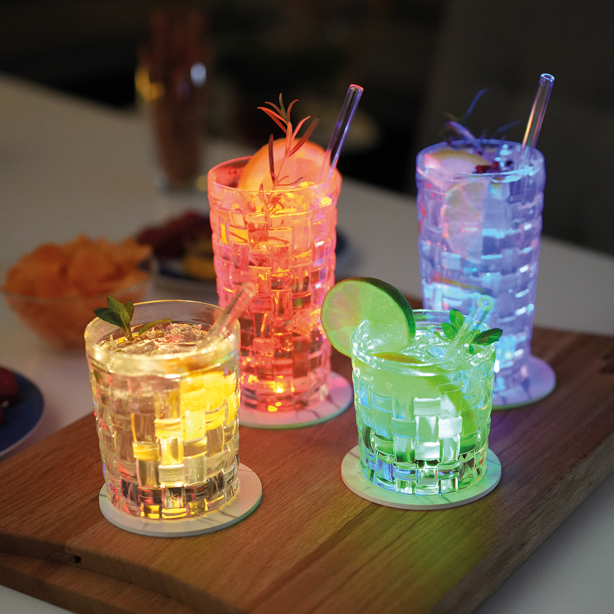 🎁 1 Acheté = 1 Offert | LumiCoaster™ Dessous de Verre LED Lumineux | Illuminez Instantanément Chaque Boisson