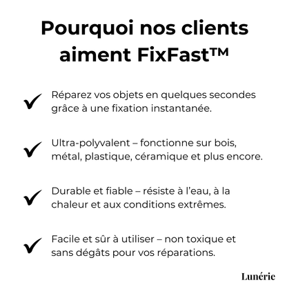 1+1 OFFERT | FixFast™ Colle Réparatrice Tout Usage