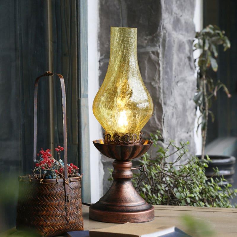GlowVintage – Craykle Glass Desk Lamp