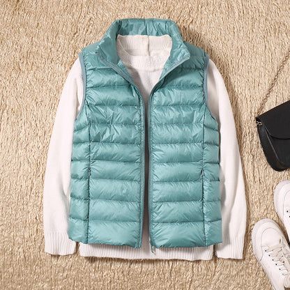 Charlotte – New Waterproof Vest with White Duck Down
