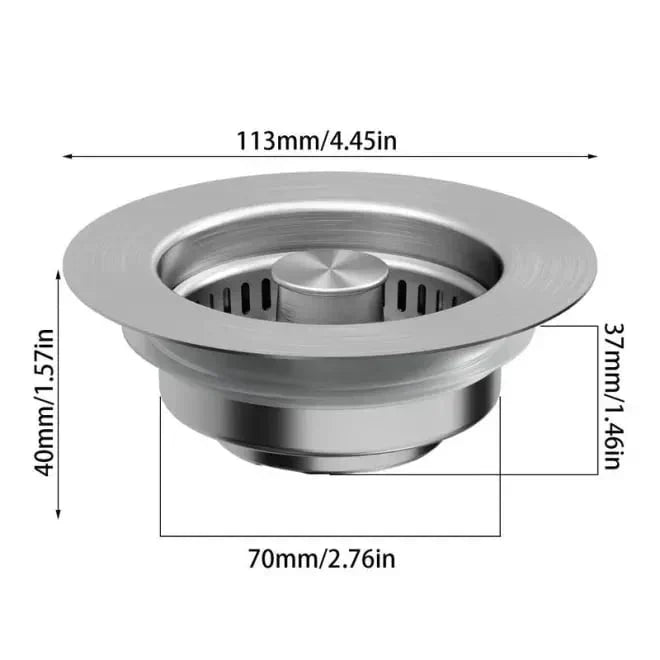 3 in 1 Kitchen Sink Drain Strainer