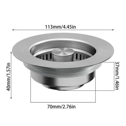 3 in 1 Kitchen Sink Drain Strainer