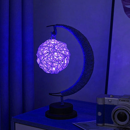 GlowLuna - Warm Glass Lunar Lamp