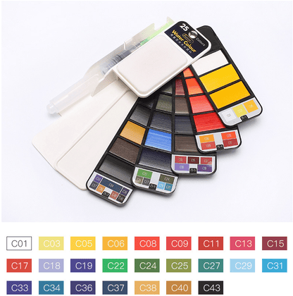 Dernier Jour -50% | AquaFold™ Palette Aquarelle Portable