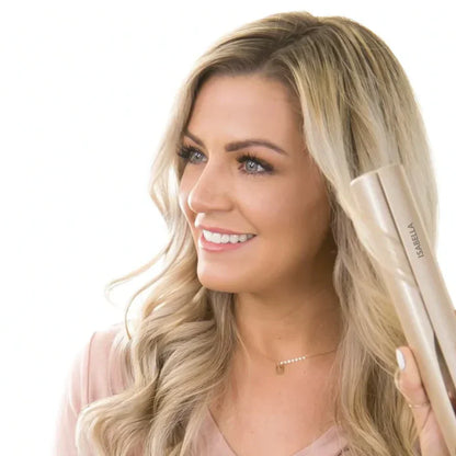 2-in-1 Hair Styler | Curling & Straightening Iron | Ceramic Zigzag Plates | Adjustable Heat | 220 °C Max