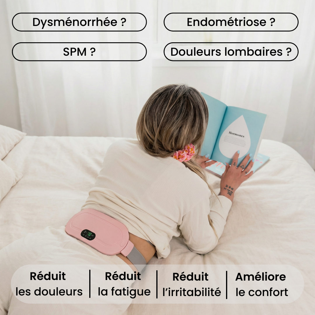 Cyclicare - Ceinture chauffante et massante menstruelle