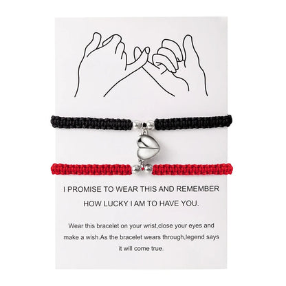 Magnetic Heart Bracelet – Adjustable Friendship Jewelry