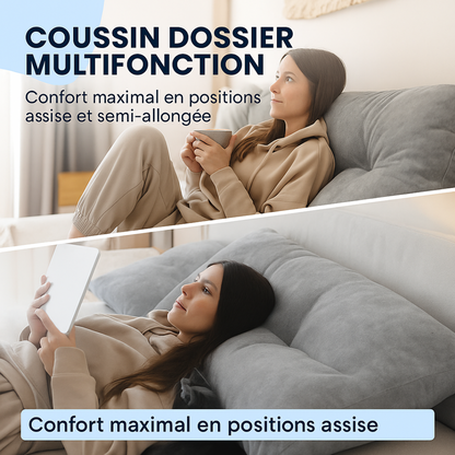 Luxorelax ÉléganceRest™  | Coussin Ergonomique de Luxe pour Lit &amp; Canapé