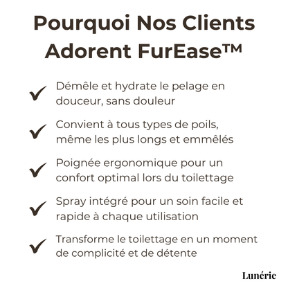 Dernier Jour -50% | FurEase™ Brosse Vapeur pour Animaux