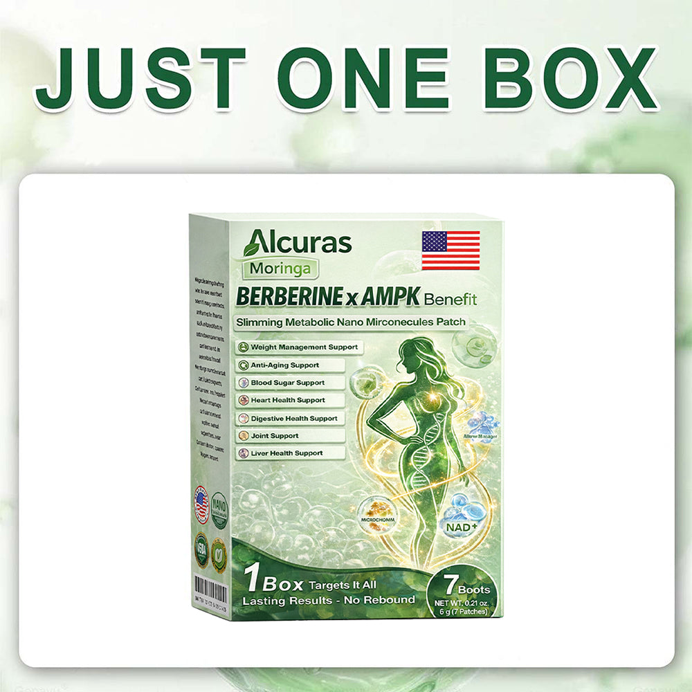 Moringa × Berberine × AMPK 8-Benefit Slimming & Metabolic Nano Microneedle Patch