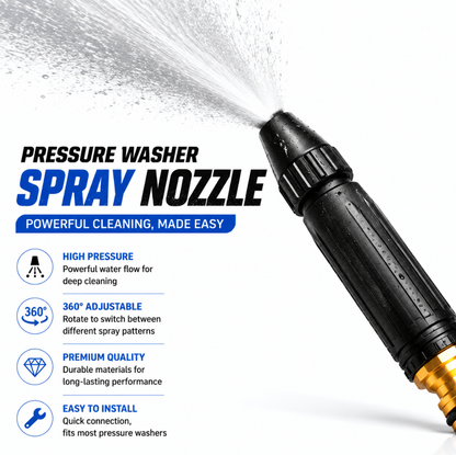 HydroForce™ Pistolet de Nettoyage Haute Pression – Nettoyage en Profondeur Rapide pour Voiture & Maison