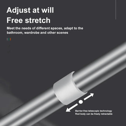 Adjustable No-Drill Tension Rod | Rust-Resistant Steel | Easy Install Curtain & Shower Bar