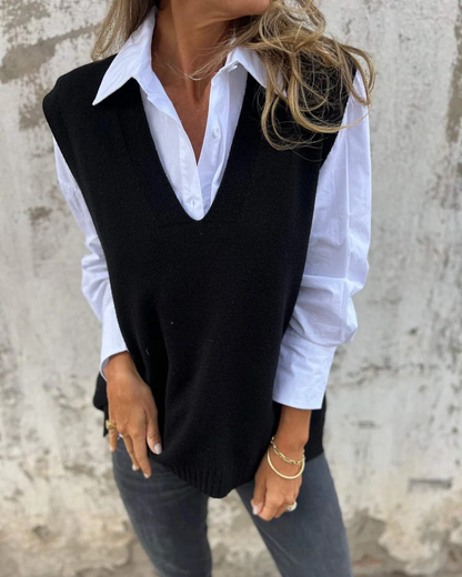 Nachell | Knit Sweater Vest
