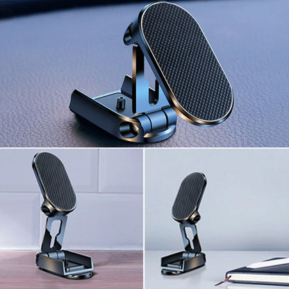 Foldable Magnetic Car Phone Holder | 360° Adjustable Metal Mount