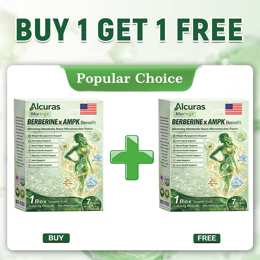 Moringa × Berberine × AMPK 8-Benefit Slimming & Metabolic Nano Microneedle Patch