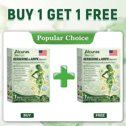 Moringa × Berberine × AMPK 8-Benefit Slimming & Metabolic Nano Microneedle Patch