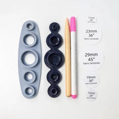 Dernier Jour -50% | ButtonArt™ Kit de Boutons Auto-Recouverts