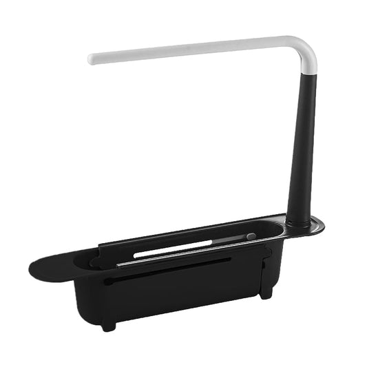 Telescopic shelf for washbasins