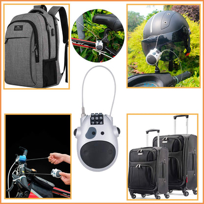 Portable Anti-Theft Lock | Compact Steel Security Device for Motorcycles & Bicycles