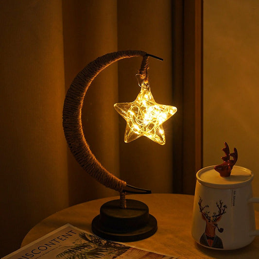 GlowLuna - Warm Glass Lunar Lamp