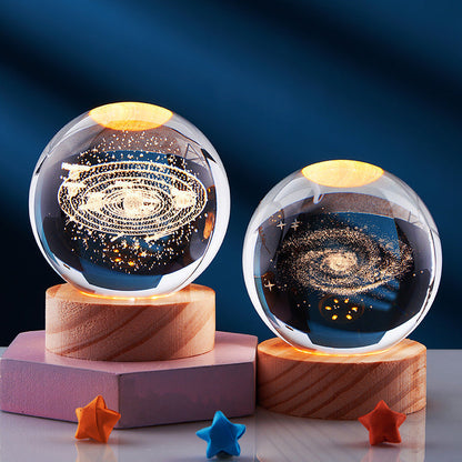 GleamSphere – Elegant 3D Night Lamp