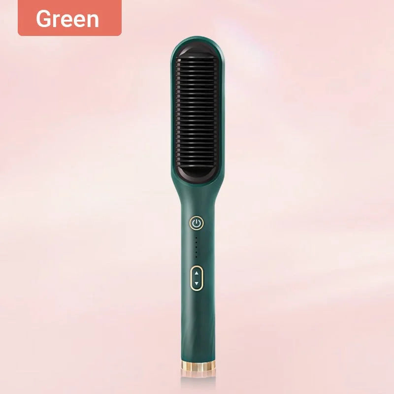 Hair Straightening Comb | Negative Ion Technology | Anti-Frizz | 45W Dual Voltage