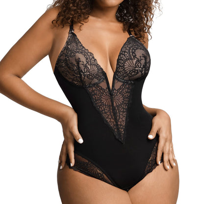 Margaretha™ Lace Thong Bodysuit