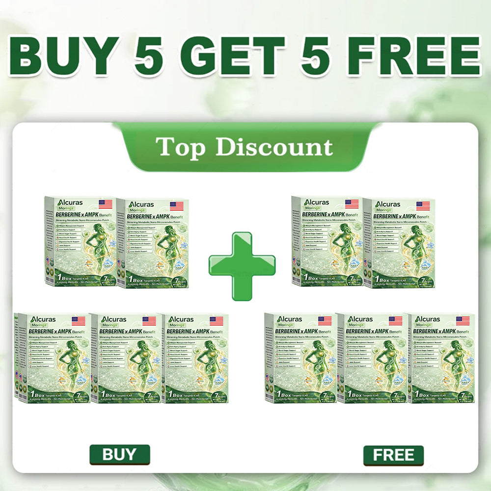 Moringa × Berberine × AMPK 8-Benefit Slimming & Metabolic Nano Microneedle Patch