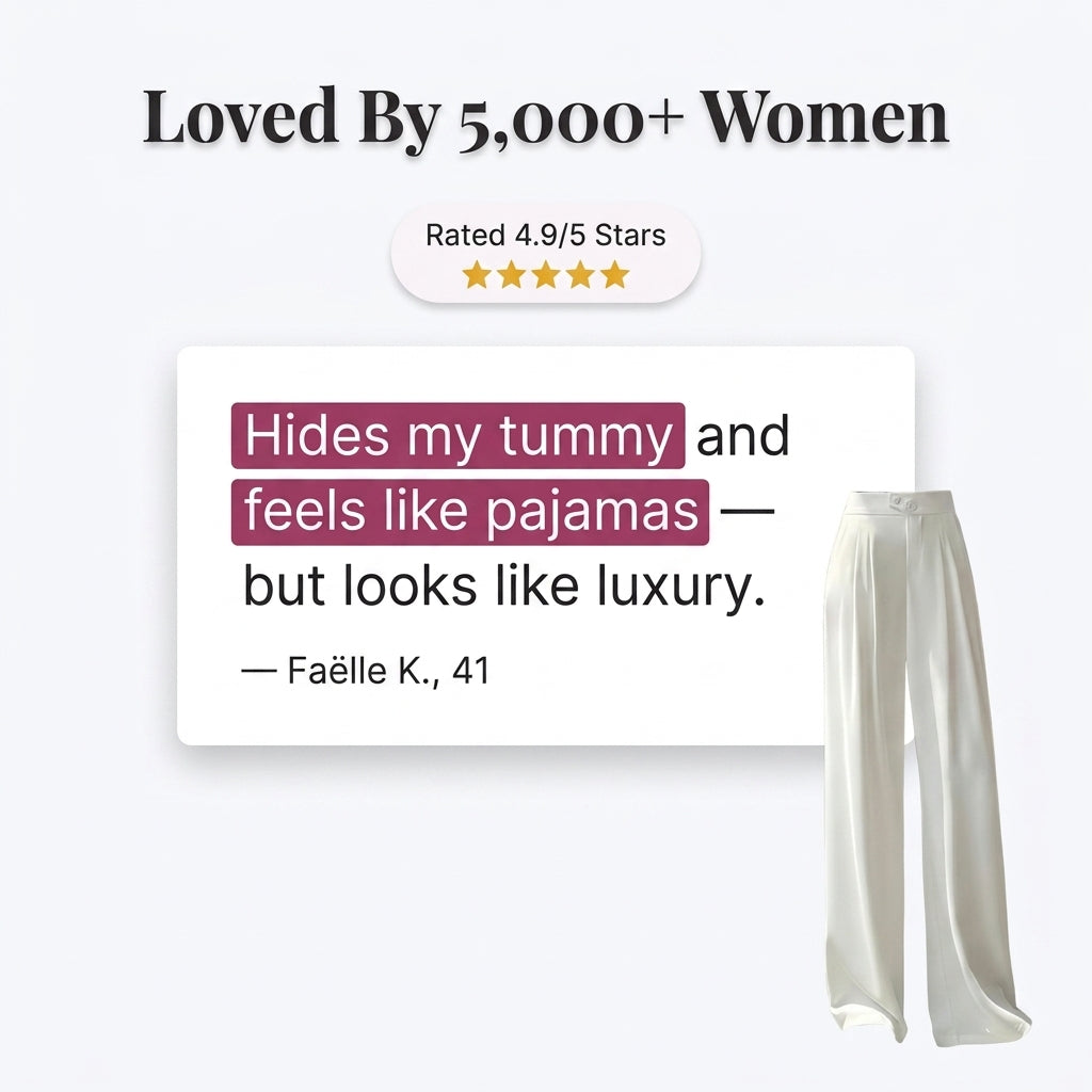 SilhouetteFlow™ – Pantalon Large Élégant | Sublime Instantanément Votre Silhouette