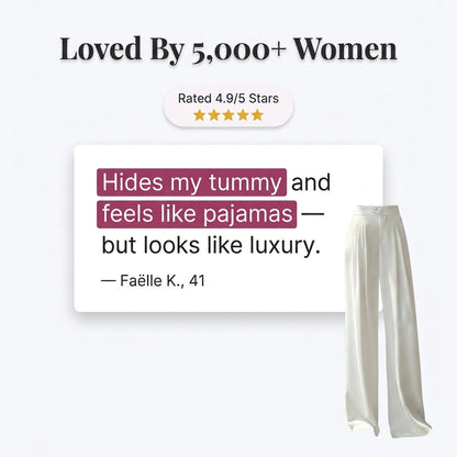 SilhouetteFlow™ – Pantalon Large Élégant | Sublime Instantanément Votre Silhouette