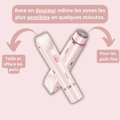 Éclat de Soie™ | Rasoir 2-en-1 pour femme pour une peau douce et soignée